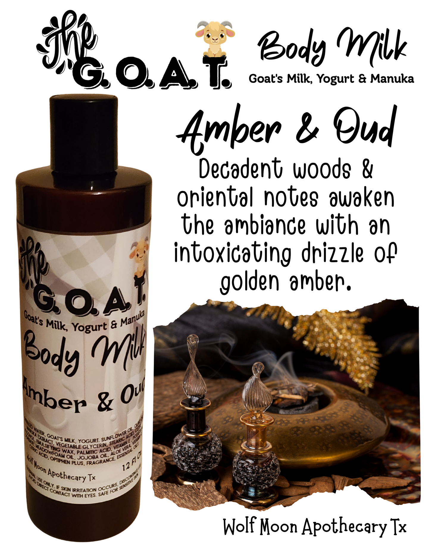 Ultra Hydrating Skin Milk | The G.O.A.T | Amber & Oud