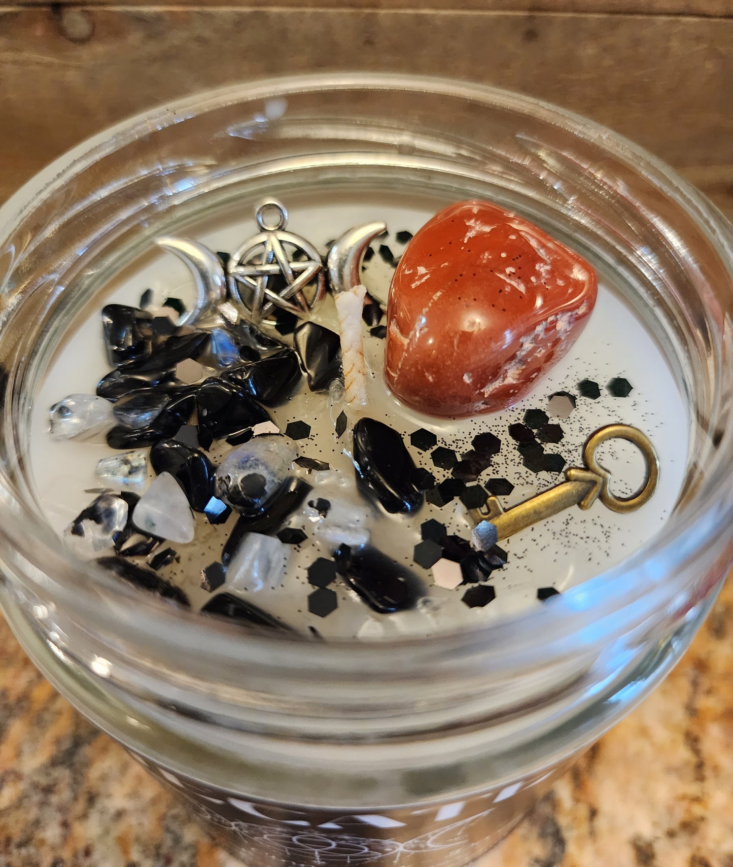 Hecate Candle with Crystals