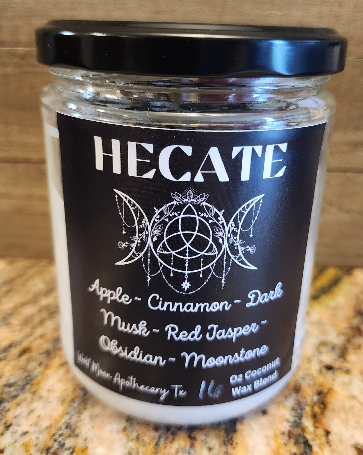 Hecate Candle with Crystals