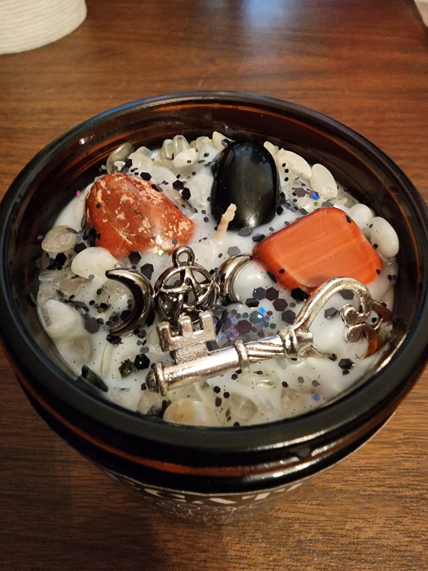 Hecate Candle with Crystals