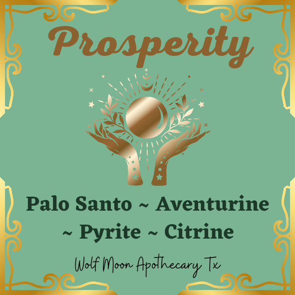 Prosperity Candle with Crystals