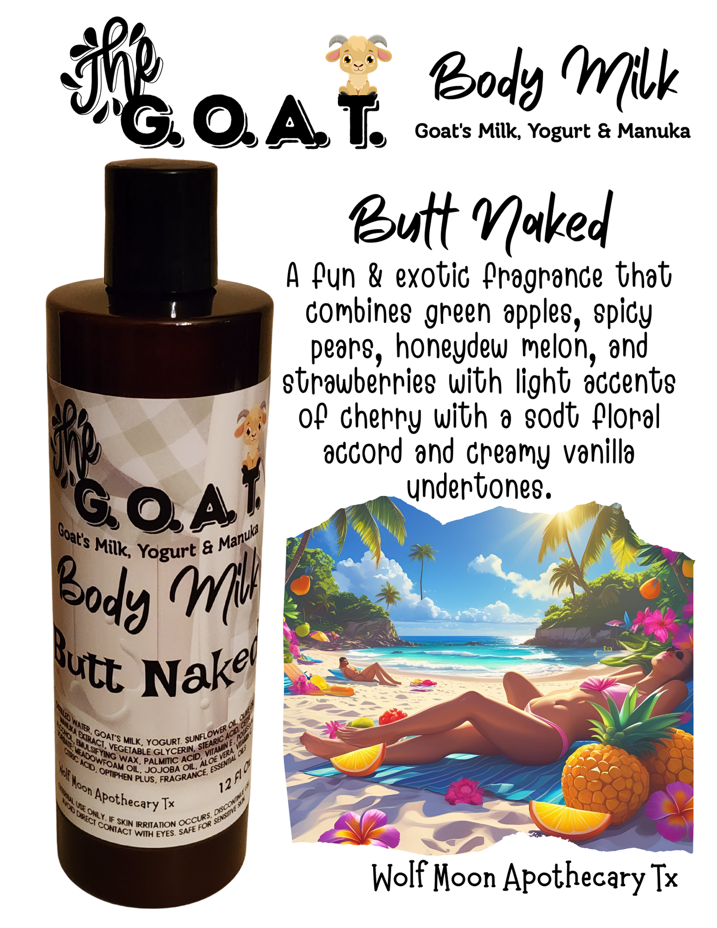 Ultra Hydrating Skin Milk | The G.O.A.T | Butt Naked