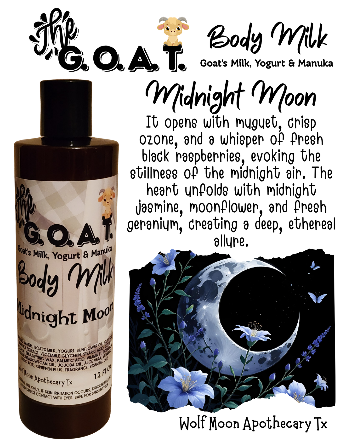 Ultra Hydrating Skin Milk | The G.O.A.T | Midnight Moon