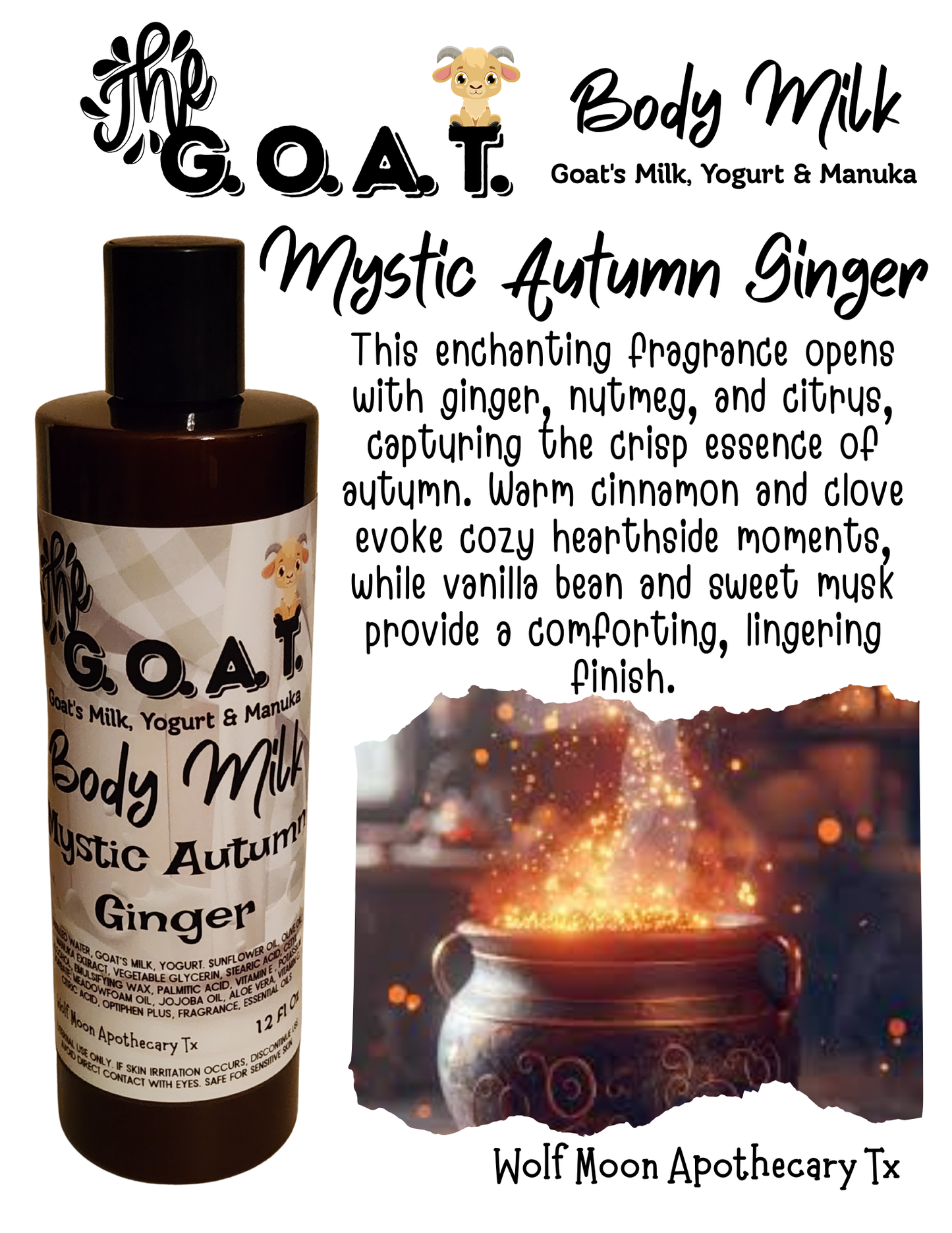 Ultra Hydrating Skin Milk | The G.O.A.T | Mystic Autumn Ginger