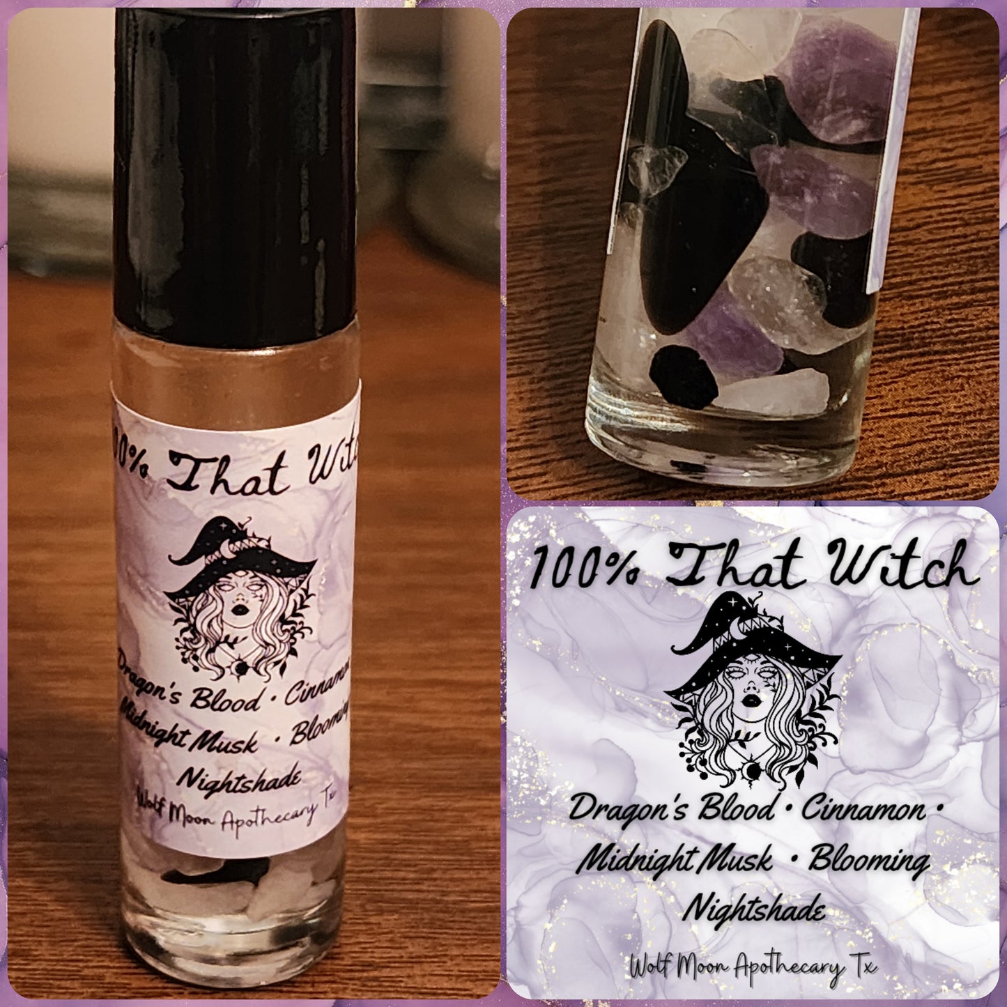 100% That Witch Oil With Crystals