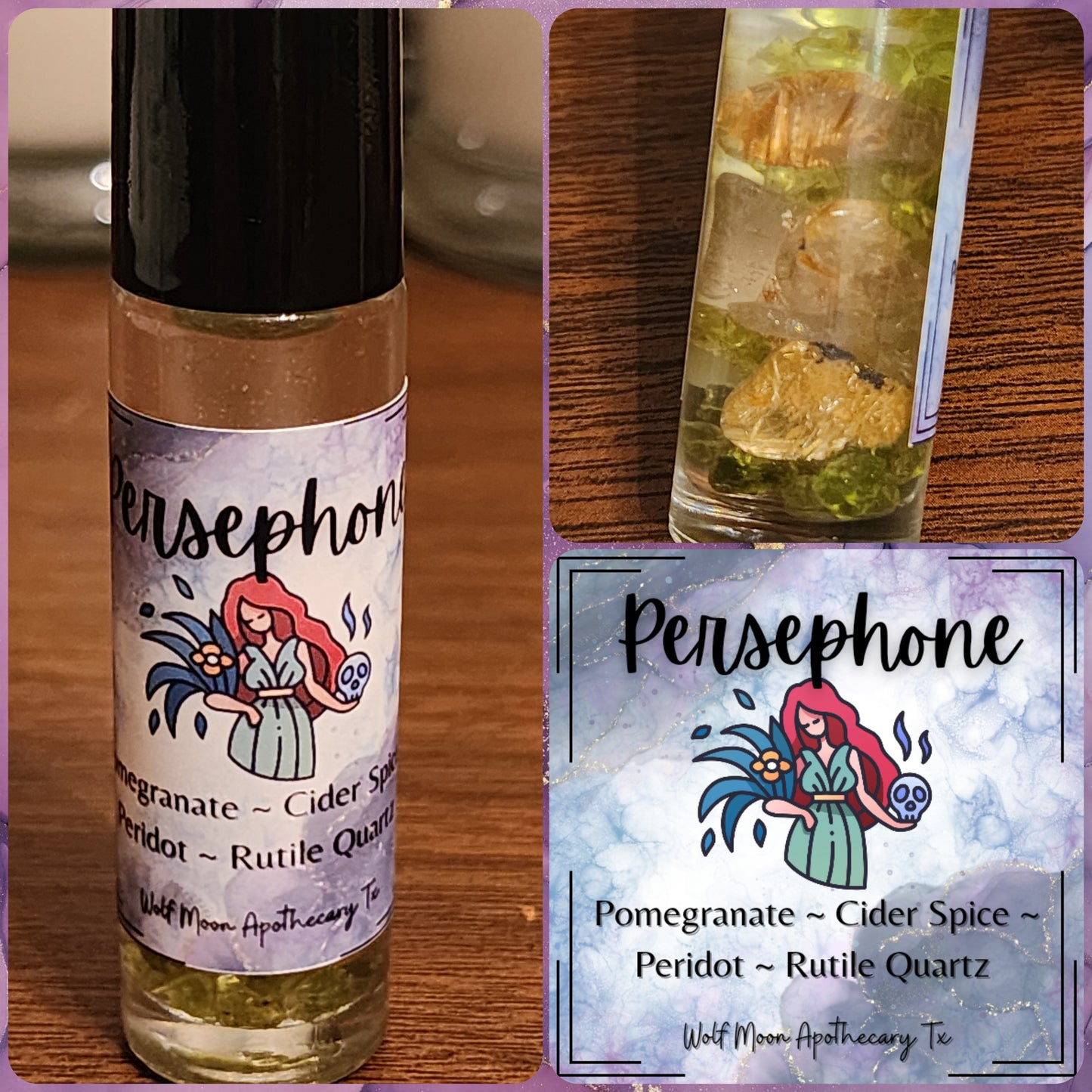 Persephone Oil With Crystals
