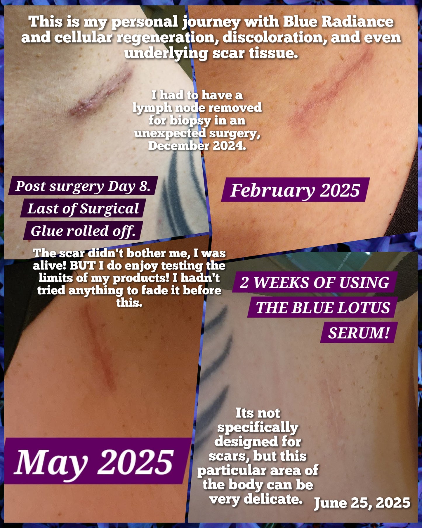 BLUE RADIANCE 2 Oz Bottle | Blue Lotus & Hyaluronic Acid Serum | Ancient Secrets for Modern Skincare | Natural & Organic