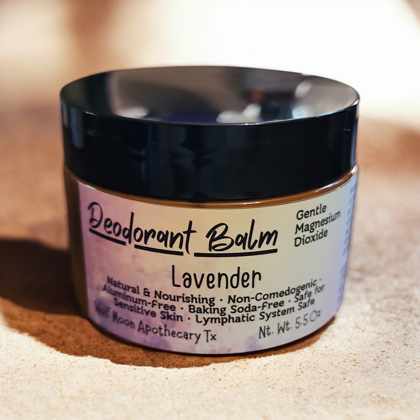 Natural Deodorant Balms | 5.5 Oz Jars | Aluminum-Free | Baking Soda-Free | HS-FRIENDLY | Great for sensitive skin