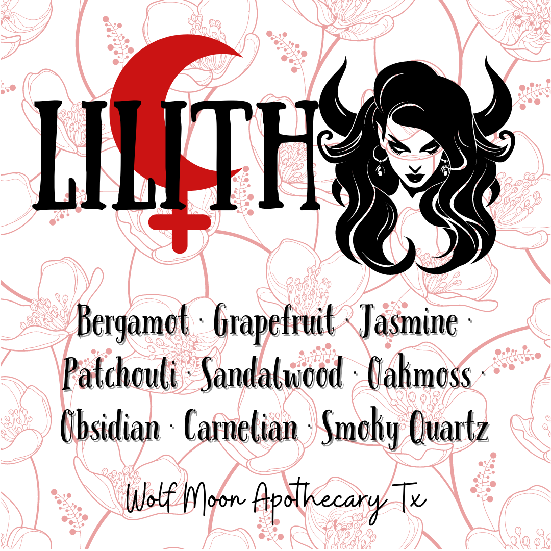 Lilith Candle with Crystals