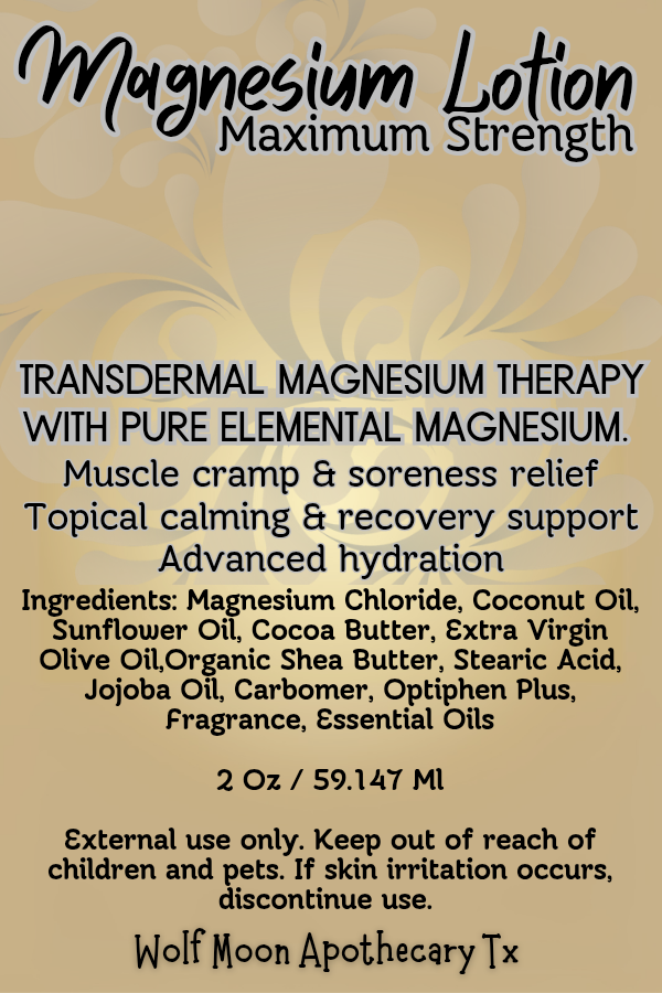 Magnesium Infused Lotion | Maximum Strength | Transdermal Magnesium Therapy | 16 Oz Pumps