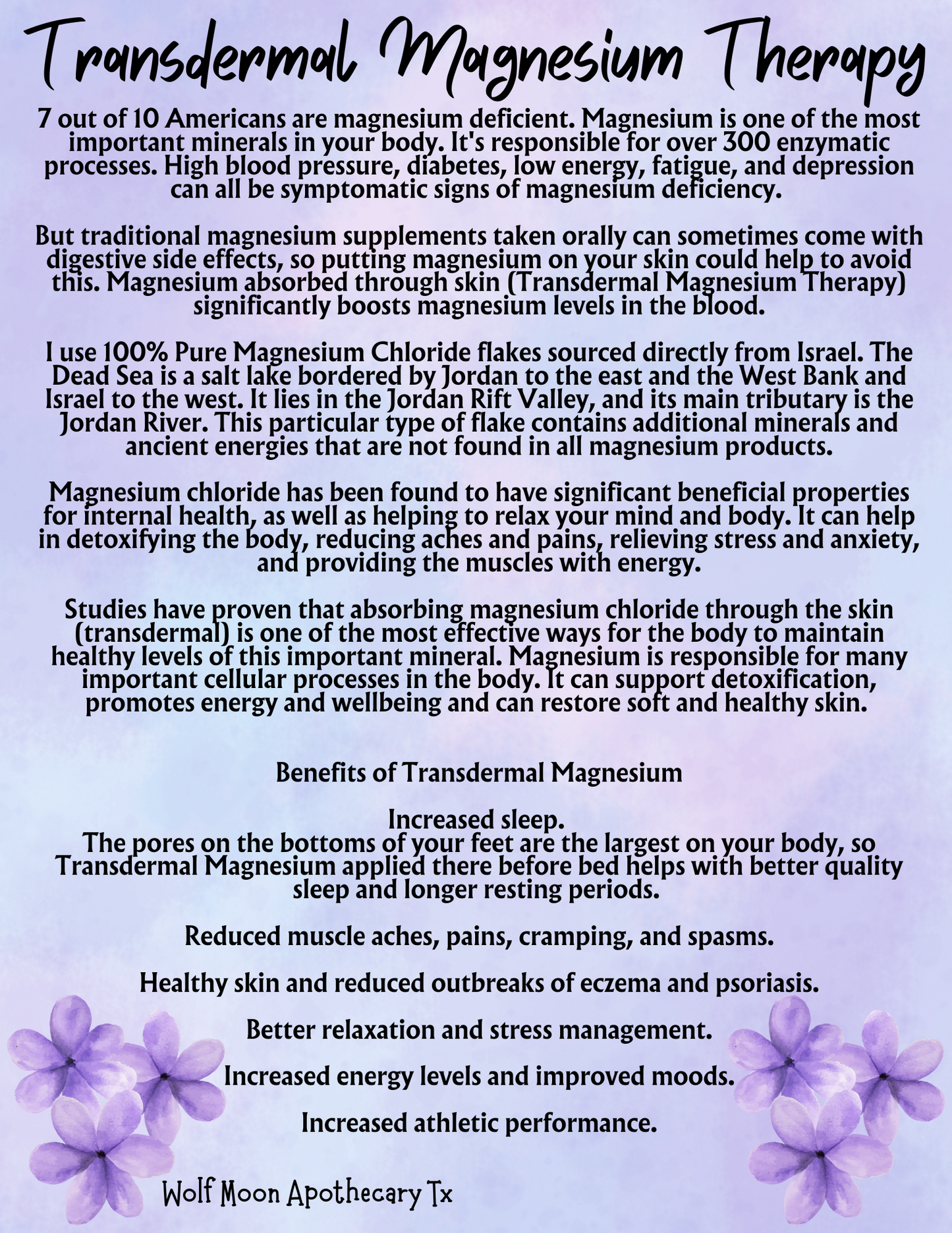 Magnesium Infused Lotion | Maximum Strength | Transdermal Magnesium Therapy | 16 Oz Pumps