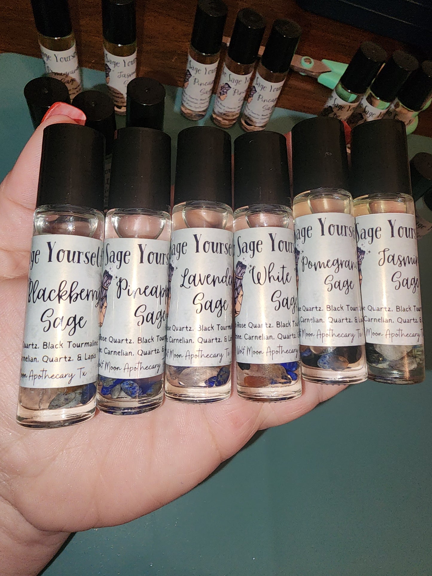 Go Sage Yourself: Pineapple Sage Oil With Crystals