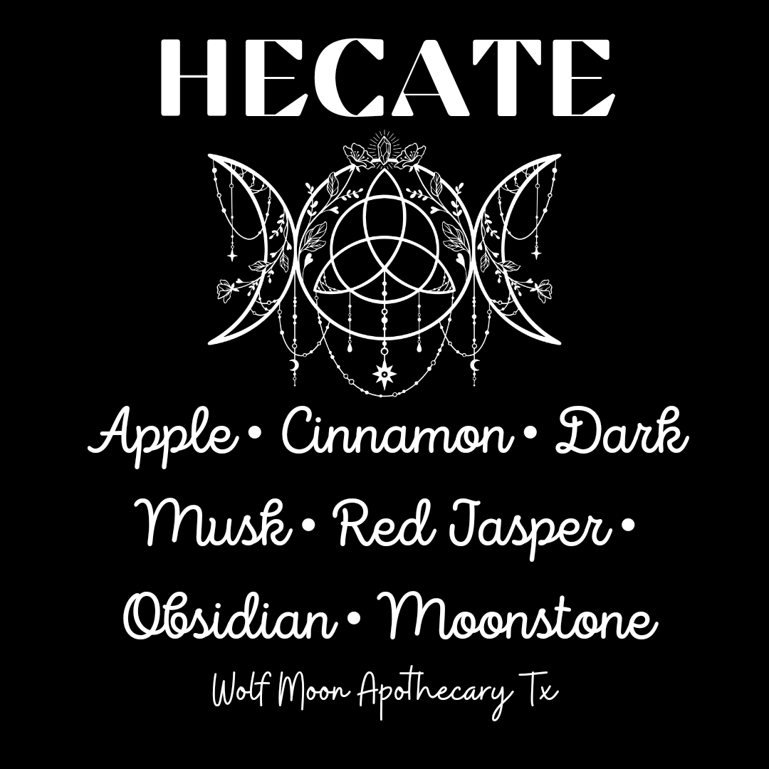 Hecate Candle with Crystals