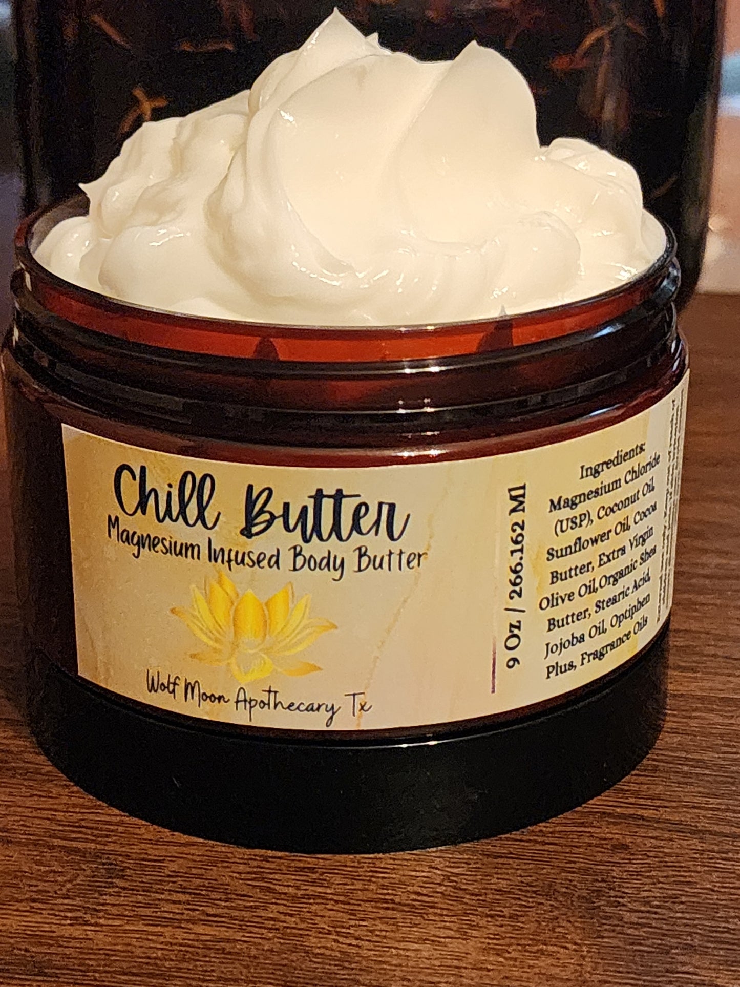 Magnesium Infused Body Butter | Chill Butter | Relax, Restore, Recover | 4 Oz Jars