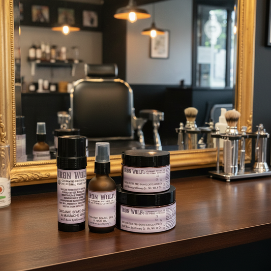 IRON WOLF Organic Shea Butter Pre-Shave Exfoliator