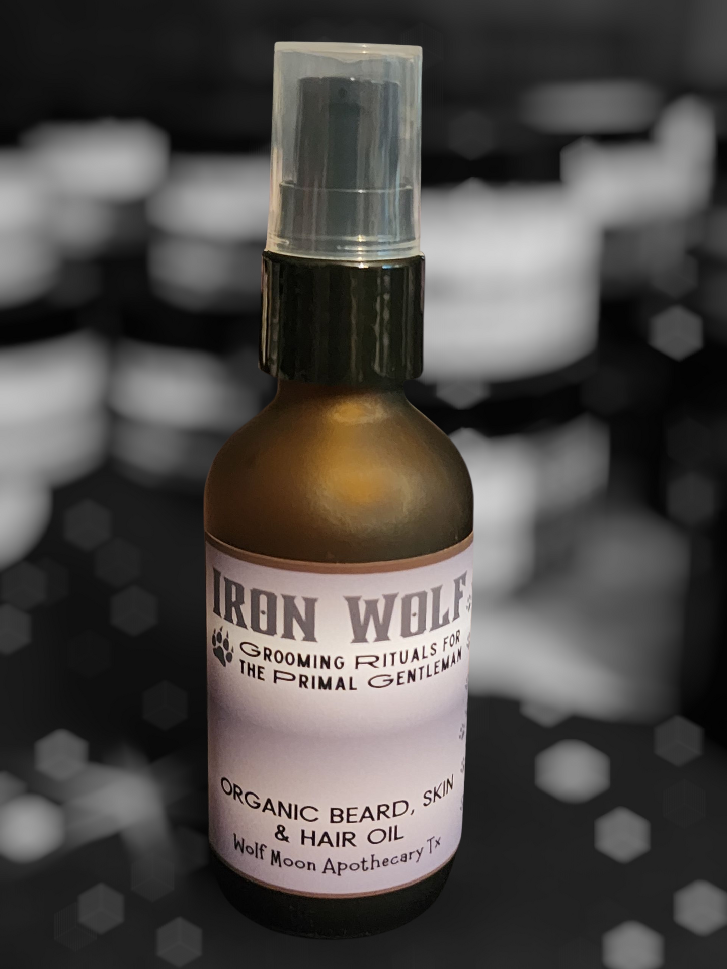 IRON WOLF Organic Beard, Skin & Hair Oil