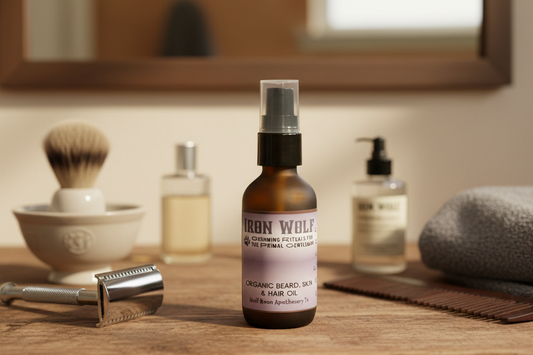 Men's Beard Care | IRON WOLF Organic Beard, Skin & Hair Oil