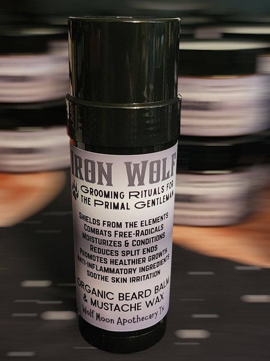 IRON WOLF Organic Beard Balm & Mustache Wax