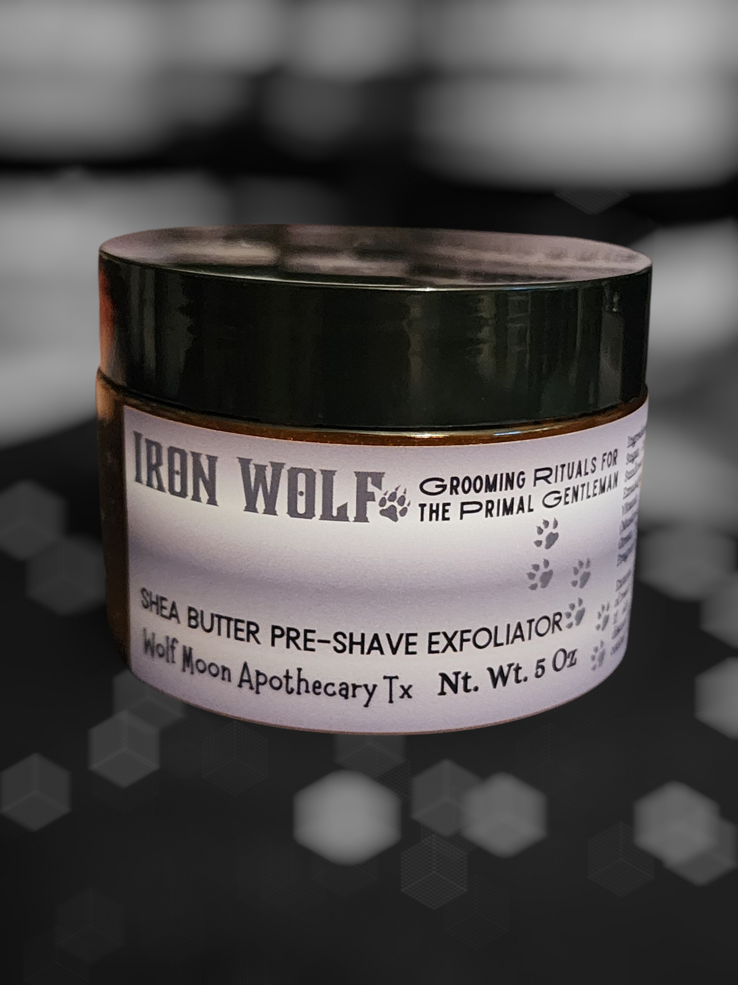 IRON WOLF Organic Shea Butter Pre-Shave Exfoliator