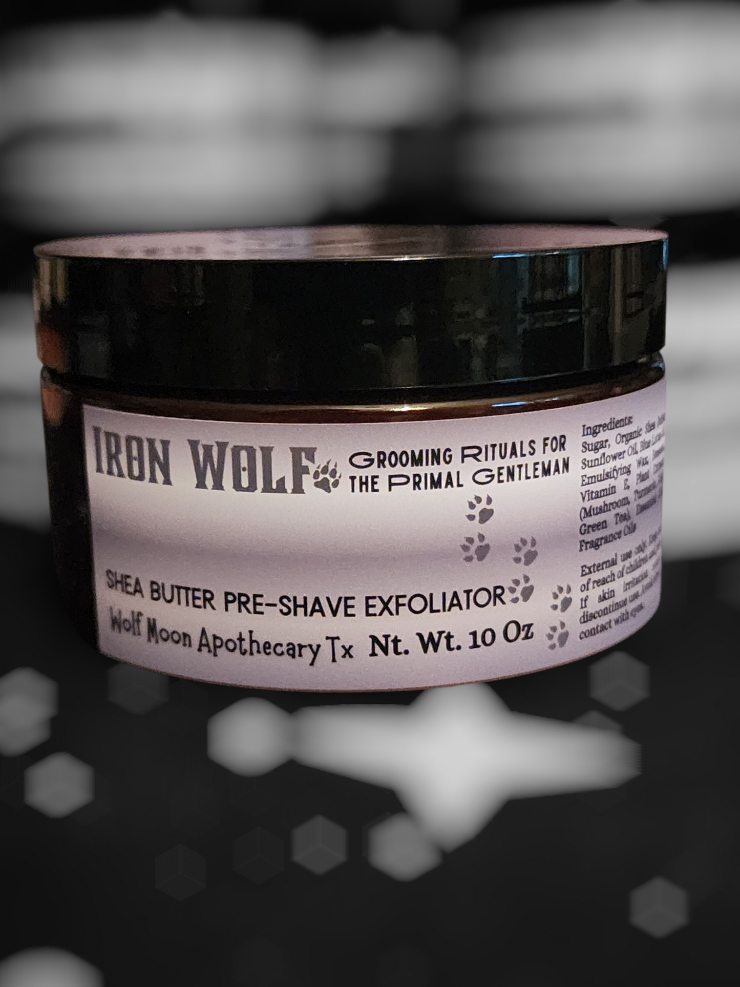 IRON WOLF Organic Shea Butter Pre-Shave Exfoliator