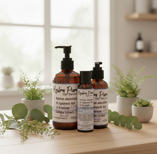 Hydra PURE | Hyaluronic Acid Gel Serum | Natural Organic Botanicals | Caffeine Extract | Extreme Hydration