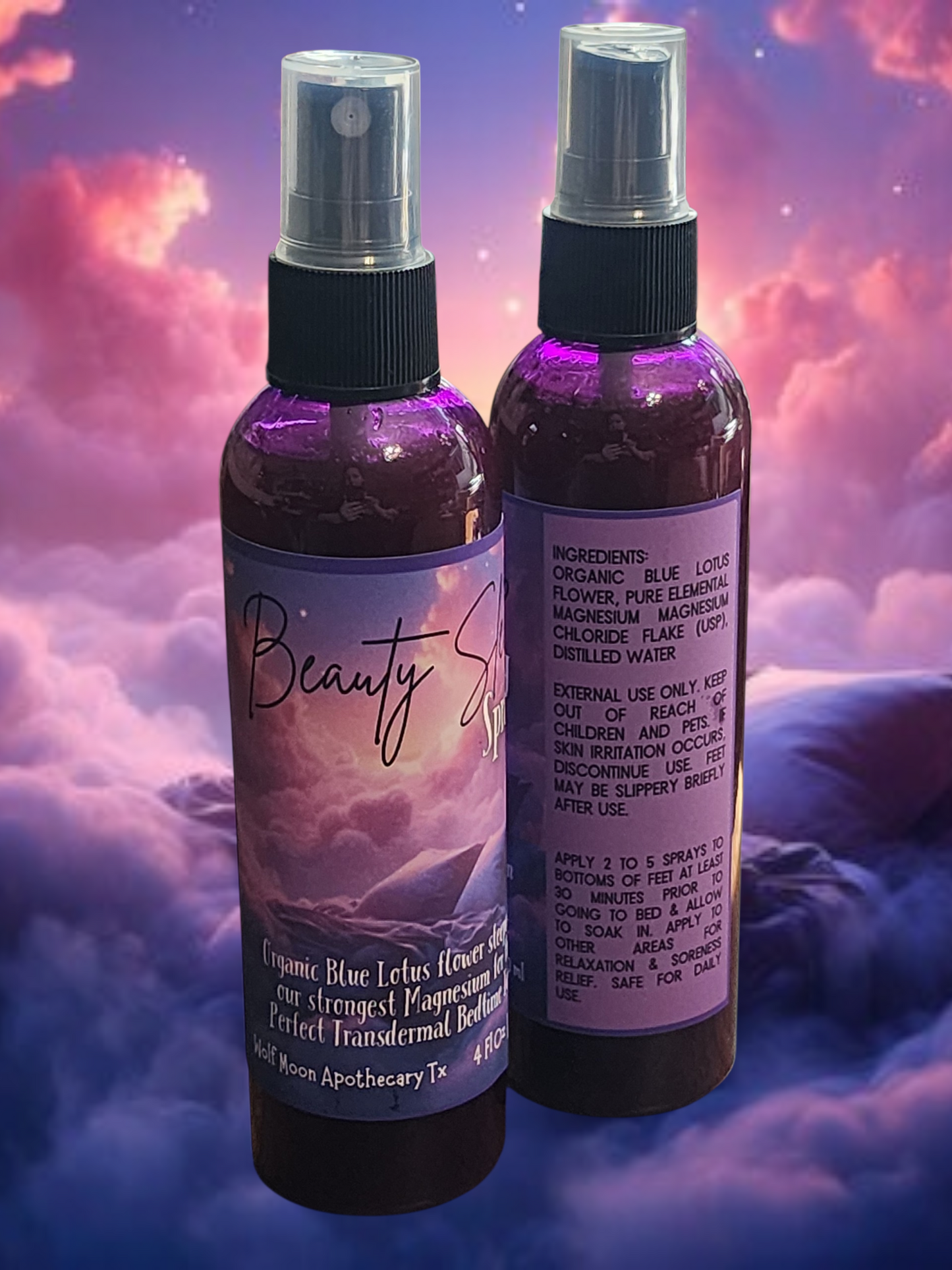 Magnesium Spray | Blue Lotus Beauty Sleep Spray | Transdermal Magnesium