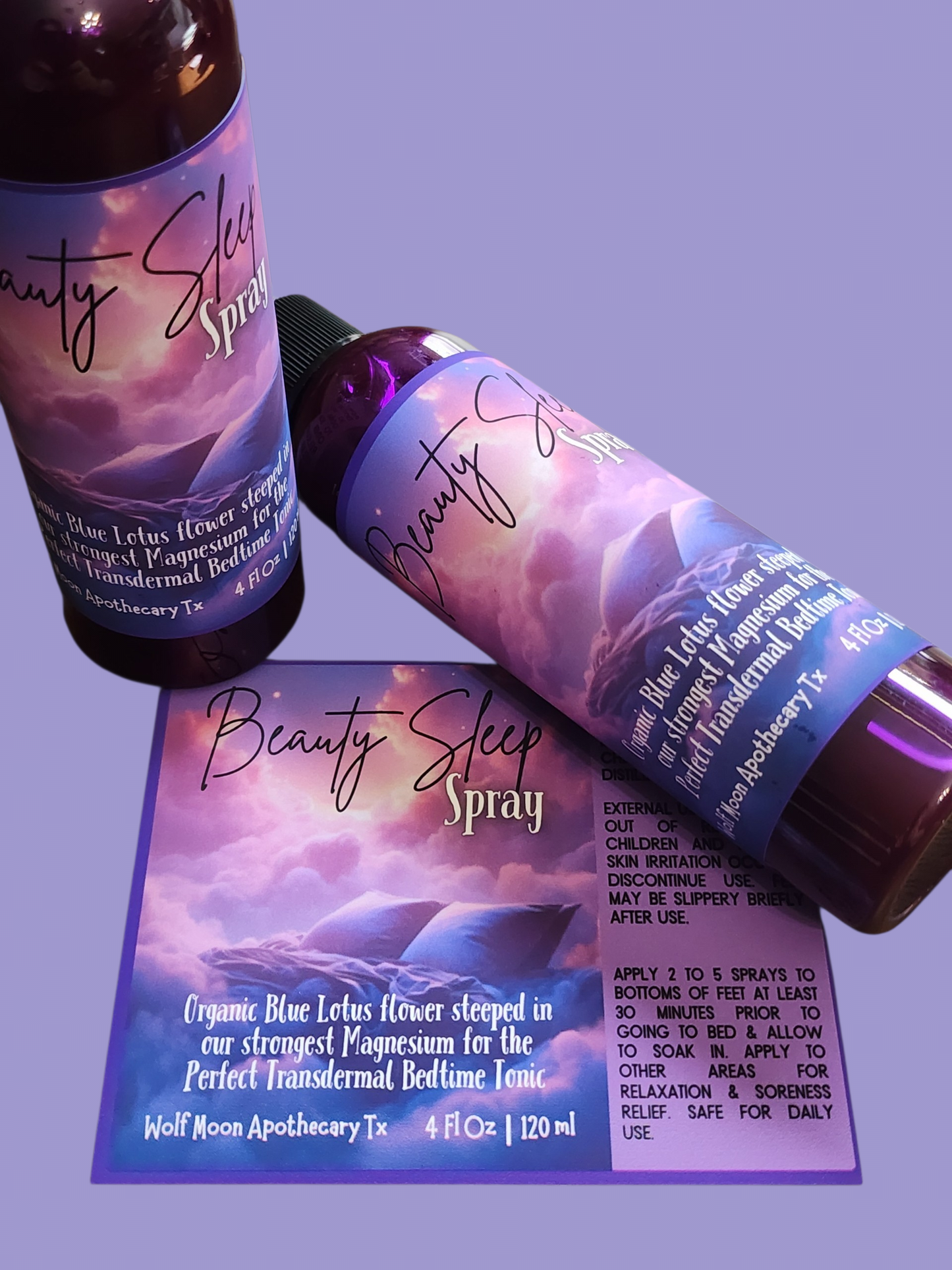 Magnesium Spray | Blue Lotus Beauty Sleep Spray | Transdermal Magnesium