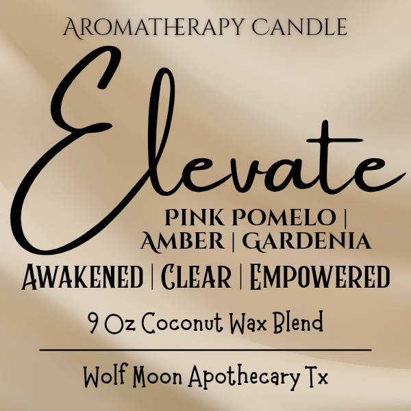 Candles | Aromatherapy Collection | Hand-Poured in 9 Oz Amber Jars | Organic Coconut Wax Blend | Cotton Core Wicks