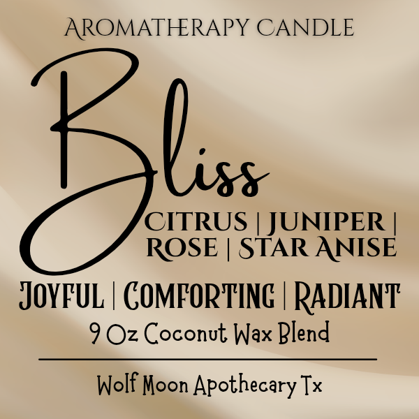 Candles | Aromatherapy Collection | Hand-Poured in 9 Oz Amber Jars | Organic Coconut Wax Blend | Cotton Core Wicks