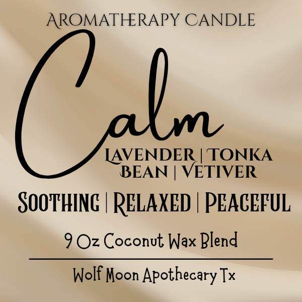 Candles | Aromatherapy Collection | Hand-Poured in 9 Oz Amber Jars | Organic Coconut Wax Blend | Cotton Core Wicks