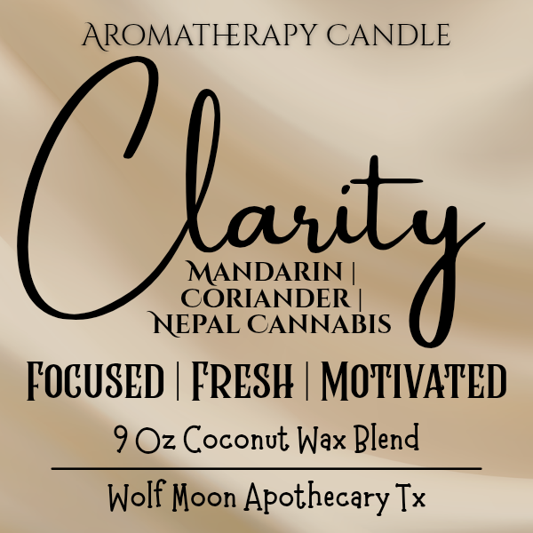 Candles | Aromatherapy Collection | Hand-Poured in 9 Oz Amber Jars | Organic Coconut Wax Blend | Cotton Core Wicks