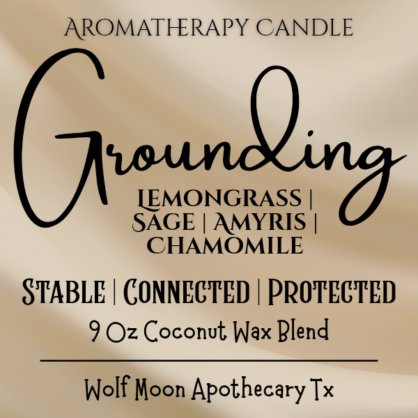 Candles | Aromatherapy Collection | Hand-Poured in 9 Oz Amber Jars | Organic Coconut Wax Blend | Cotton Core Wicks