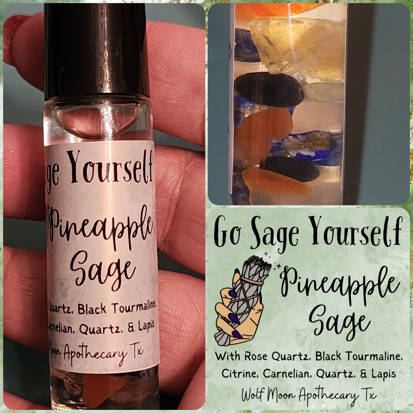 Go Sage Yourself: Pineapple Sage Oil With Crystals