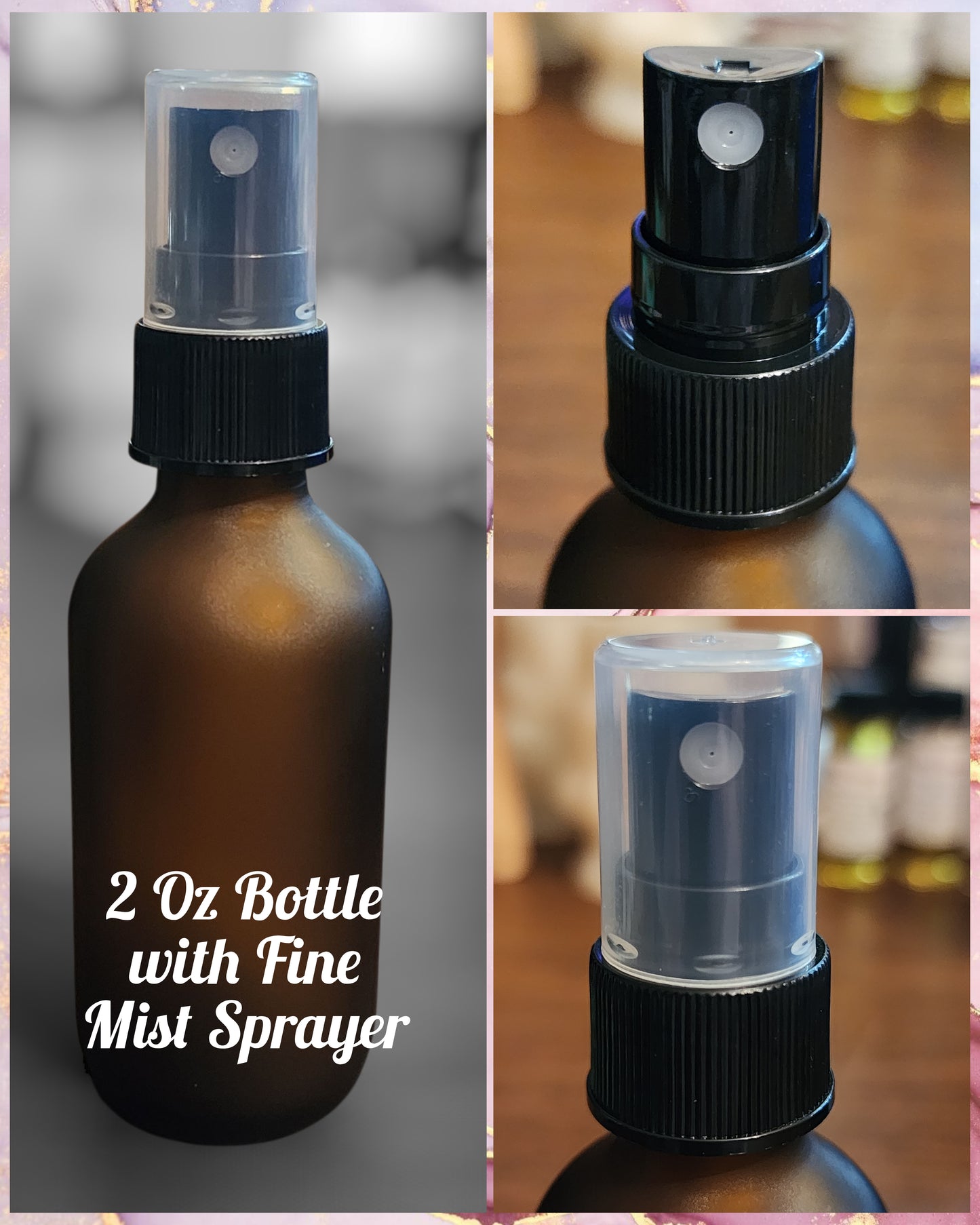 LUXE Perfume, Body & Hair Oil | 2 Oz Luxury Blends | Fine Mist Spray Bottle