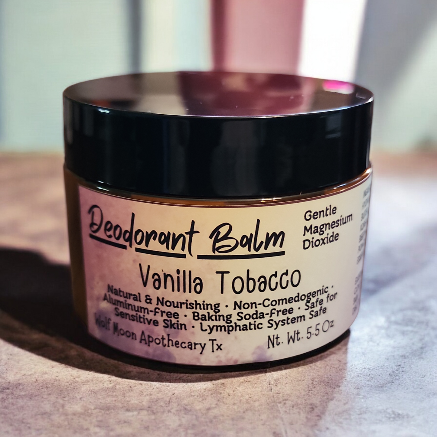 Natural Deodorant Balms | 5.5 Oz Jars | Aluminum-Free | Baking Soda-Free | HS-FRIENDLY | Great for sensitive skin