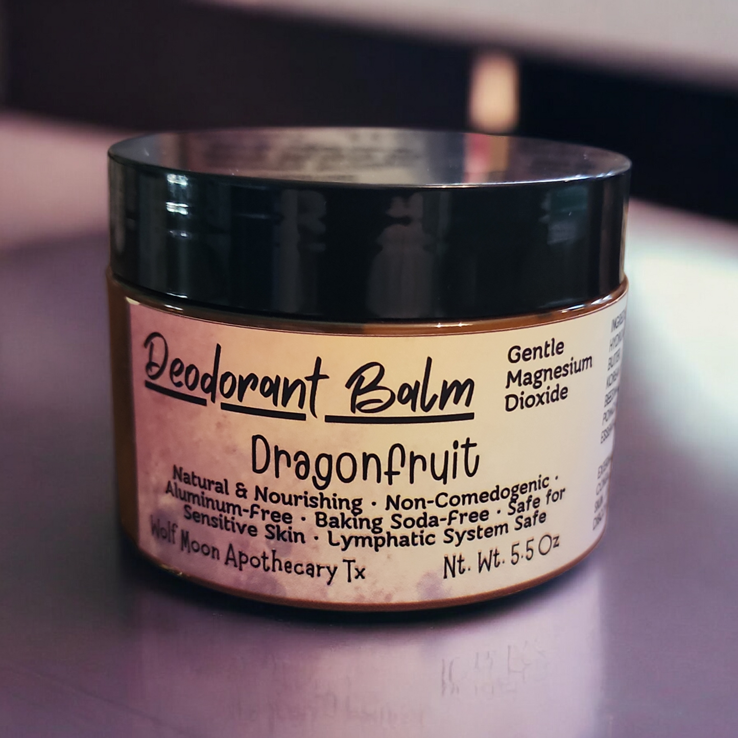 Natural Deodorant Balms | 5.5 Oz Jars | Aluminum-Free | Baking Soda-Free | HS-FRIENDLY | Great for sensitive skin
