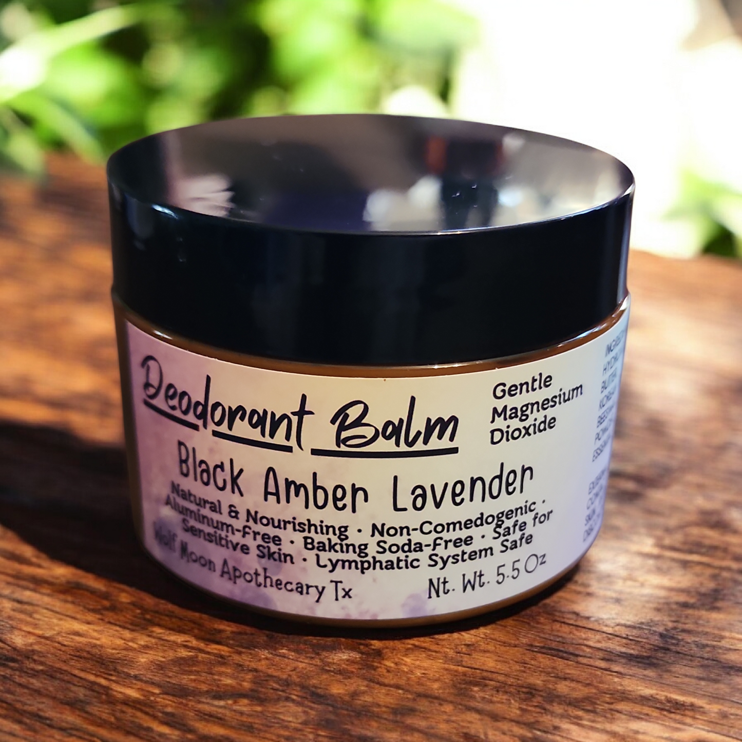Natural Deodorant Balms | 5.5 Oz Jars | Aluminum-Free | Baking Soda-Free | HS-FRIENDLY | Great for sensitive skin
