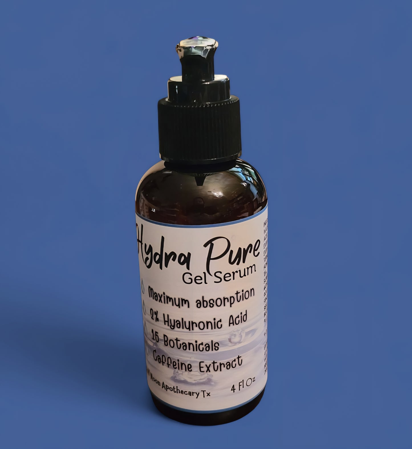 Hydra PURE | Hyaluronic Acid Gel Serum | Natural Organic Botanicals | Caffeine Extract | Extreme Hydration