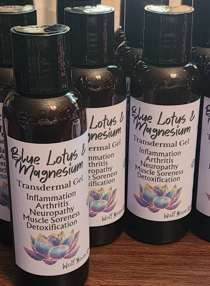 Blue Lotus & Magnesium Transdermal Gel | Natural, STRONG Topical Pain Management
